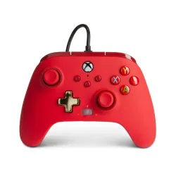 Pad PowerA Enhanced Red do Xbox Series X/S, Xbox One, PC Przewodowy