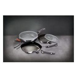 Zestaw patelni BERLINGER HAUS Metallic Line Carbon Pro Edition BH-7048 (5 elementów)