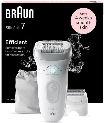 Эпилятор Braun S7 SE 7-041 Silver с бритвенной насадкой