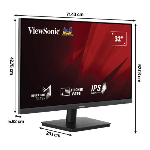 Monitor VIEWSONIC VA3209-MH (VS19151) 31.5" 1920x1080px IPS 4 ms [GTG]