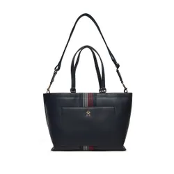 Сумка Tommy Hilfiger Distinct Tote Corp Handbag AW0AW16704 Navy Blue