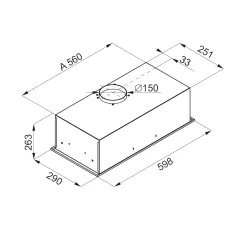 Okap Globalo Flueris 60.1 Inox