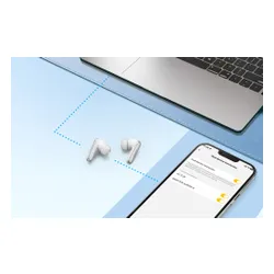 Słuchawki bezprzewodowe Earfun Air2 Dokanałowe Bluetooth 5.3 Biały