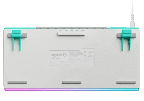 Klawiatura gamingowa Logitech G512 X 75 przewodowa magnetyczno-mechaniczna podświetlana biała