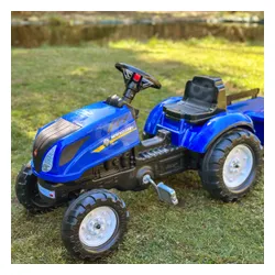Falk Traktor na Pedały New Holland z Przyczepą i Otwieraną Maską 2-5 lat