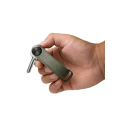 Skórzane etui organizer na klucze Orbitkey Key Organiser Pro Saffiano Leather - olive