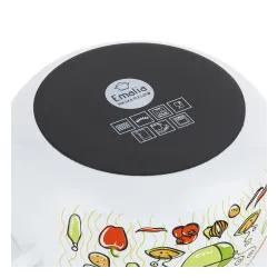 Garnek emaliowany z pokrywką EMALIA POLSKA PLESZEW LUMINO 2,2 l