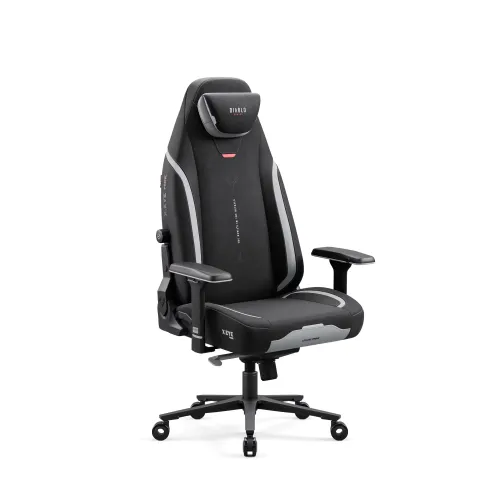 Fotel Diablo Chairs X.Eye Prime, Normal Size, Burned Black Gamingowy do 140kg Czarny
