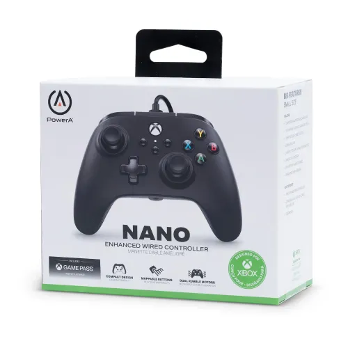 Pad PowerA Enhanced NANO Black do Xbox Series X/S, Xbox One, PC Przewodowy