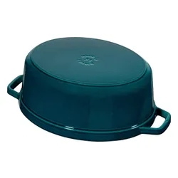 Garnek żeliwny owalny 6.7 ltr, La Mer STAUB LA COCOTTE Morski