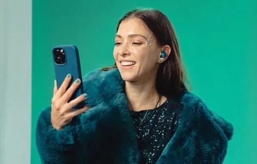 Słuchawki dokanałowe JLAB Go Pop ANC Zielono-przezroczysty