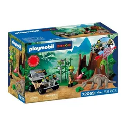 PLAYMOBIL DINOS 72069 Kryjówka dinozaurów , zestaw dla dzieci +4 lata