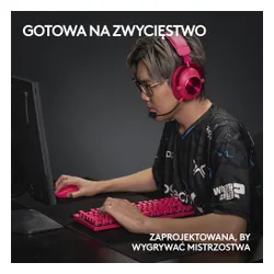 Myszka gamingowa Logitech G Pro X Superlight 2 - różowy