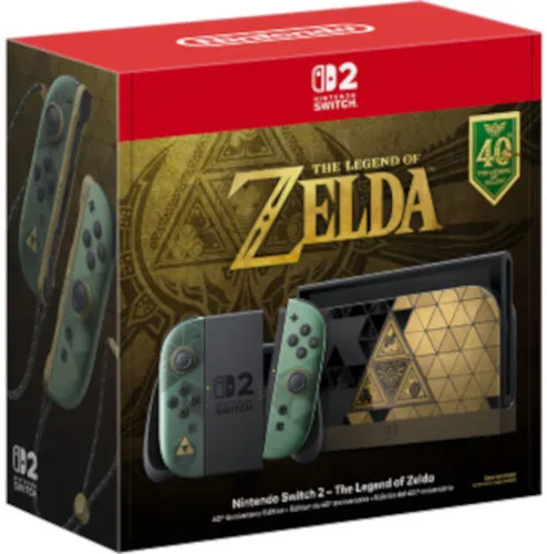 Konsola NINTENDO Switch 2 The Legend of Zelda – 40th Anniversary Edition Czarno-złoty
