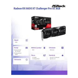 Видеокарта Radeon RX 6600 XT Challenger Pro OC 8GB 128bit GDDR6 3DP / HDMI