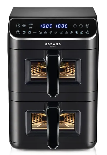 Air Fryer Frytkownica beztłuszczowa MOZANO AirTower Duo 11l z podwójnym koszem 12 automatycznych programów