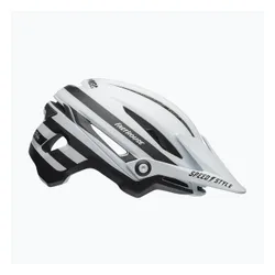 Kask rowerowy Bell Sixer Integrated MIPS fasthouse stripes matte white/black