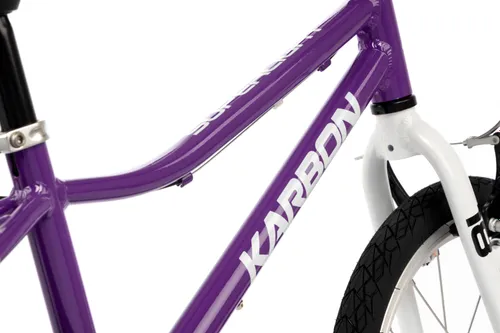 Rower dziecięcy KARBON Superlight Automatic 18 cali dla chłopca Fioletowy