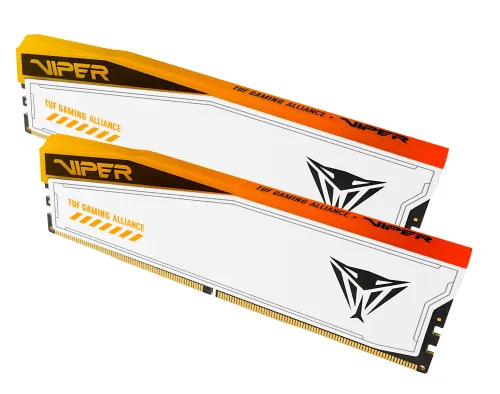 Pamięć RAM Patriot Viper Elite 5 RGB TUF Gaming Alliance DDR5 32GB (2 x 16GB) 6600 CL34 Biały