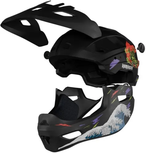 Kask KAMIKAZE Ronin Czarny Full Face (rozmiar S)