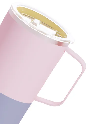 Kubek termiczny ceramiczny Asobu Tower - pastel pink