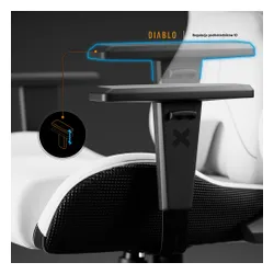 Fotel DIABLO CHAIRS X-One 2.0 Prime Biało-czarny