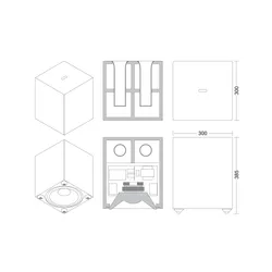 Subwoofer Indiana Line Basso 840 Aktywny 75W Czarny