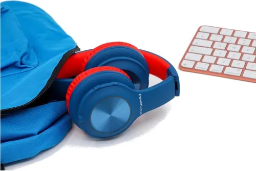 PowerLocus PLED Bezprzewodowe Słuchawki Bluetooth dla dzieci z LED niebiesko-czerwone