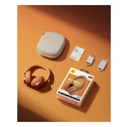 Słuchawki bezprzewodowe Baseus Inspire XH1 ANC Technologia Sound by Bose Nauszne Bluetooth 6.0 Gwiezdny Żar