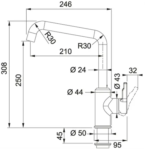 Bateria FRANKE Urban 115.0595.068 Biały polarny
