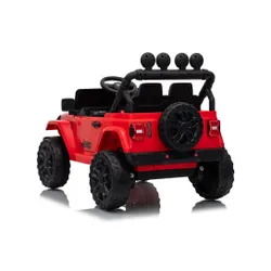 Auto Na Akumulator Jeep Rubicon 2X200W 24V Eva Skóra LED Pilot Radio MP3