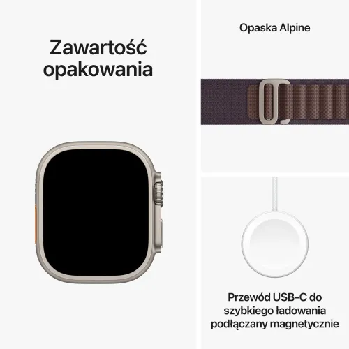 Smartwatch Apple Watch Ultra 2 GPS + сотовый титановый чехол 49 мм браслет Alpine Indigo S