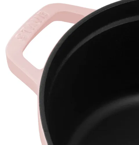 Garnek żeliwny okrągły 6.7 ltr STAUB LA COCOTTE Różowy