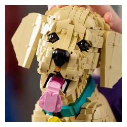 LEGO ICONS 11384 SZCZENIAK GOLDEN RETRIEVER, zestaw klocków WIELKANOC