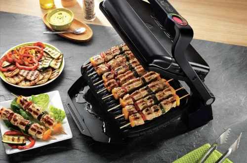 Grill elektryczny Tefal GC714834 OptiGrill+ Snacking&Baking 600cm2 Programy automatyczne