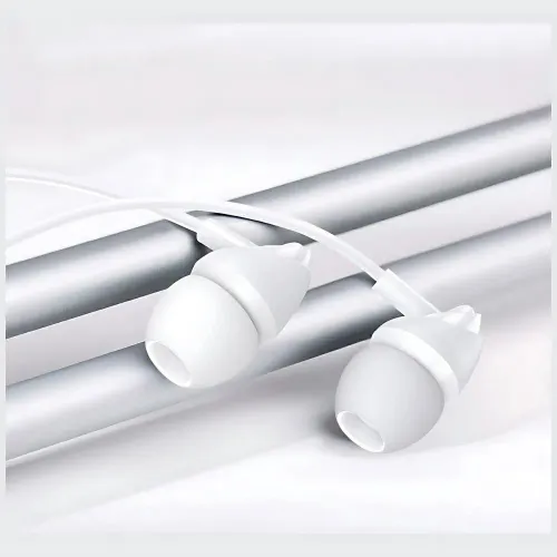 Słuchawki przewodowe USAMS EP-39 jack 3,5 mm Dokanałowe Mikrofon Biały