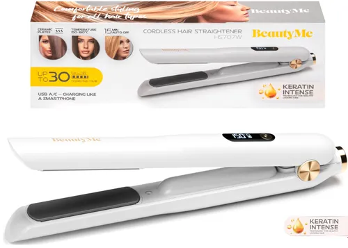 Prostownica bezprzewodowa BEAUTYME HS707W Biały 180 stopni
