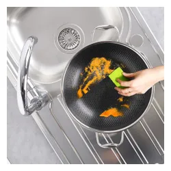 Patelnia wok stalowa nieprzywierająca COOKCELL 28 cm