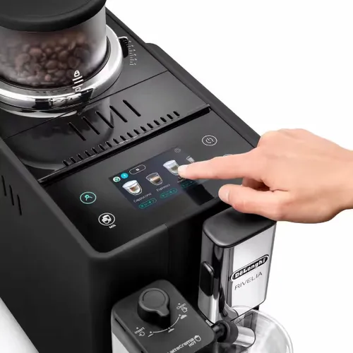 Automatyczny ekspres do kawy DELONGHI Rivelia EXAM 440.55.B Kawa mrożona (2 wymienne zbiorniki kawy)