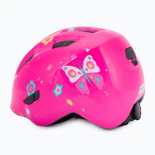 Kask rowerowy dziecięcy ABUS Smiley 3.0 pink butterfly
