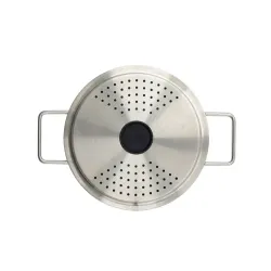 EVA TRIO 16 cm - pokrywka do odcedzania ze stali nierdzewnej