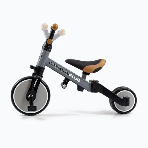 Rowerek biegowy trójkołowy Milly Mally 4w1 Optimus Plus grey