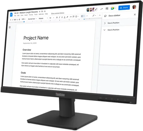Monitor LENOVO ThinkVision S22-4E 21.5" 1920x1080px IPS 100Hz 4 ms