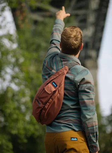 Рюкзак на одно плечо Kavu Rope Bag-red ochre