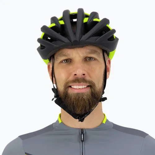 Kask rowerowy Rogelli Tecta black/fluor