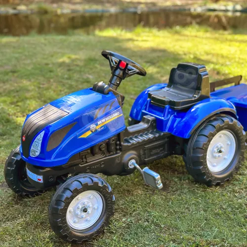 Falk Traktor na Pedały New Holland z Przyczepą i Otwieraną Maską 2-5 lat