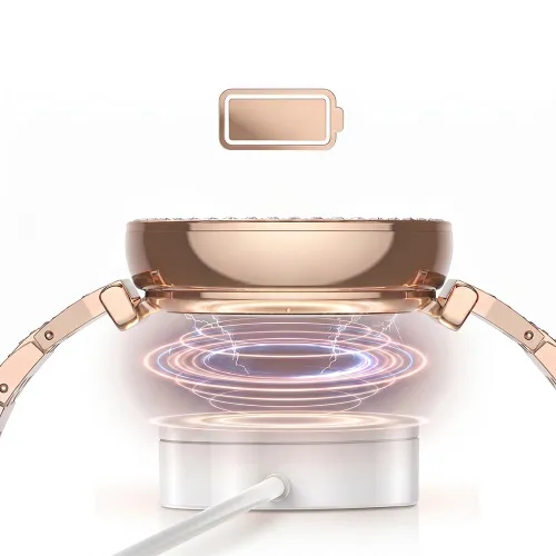 Smartwatch STELIO Lusso Gem AI 38mm Złoty + Bransoletka YES