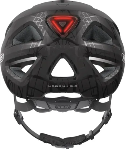 Kask rowerowy ABUS Urban-I 3.0 Street Art Czarny Miejski (rozmiar S)