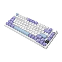 Klawiatura mechaniczna Ajazz AK820 Pro Gift Switch Biało-fioletowy