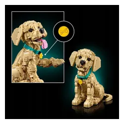 LEGO ICONS 11384 SZCZENIAK GOLDEN RETRIEVER, zestaw klocków WIELKANOC